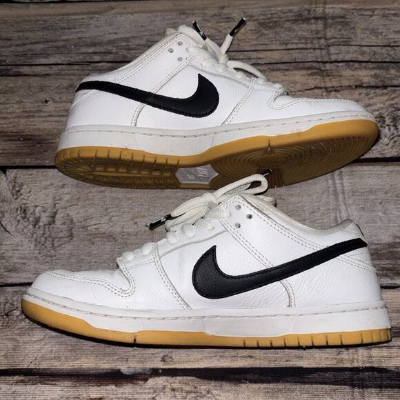 Nike SB Dunk Low CD2563-101 White Gum Sneakers Mens Size 7.5 - Picture 9 of 9